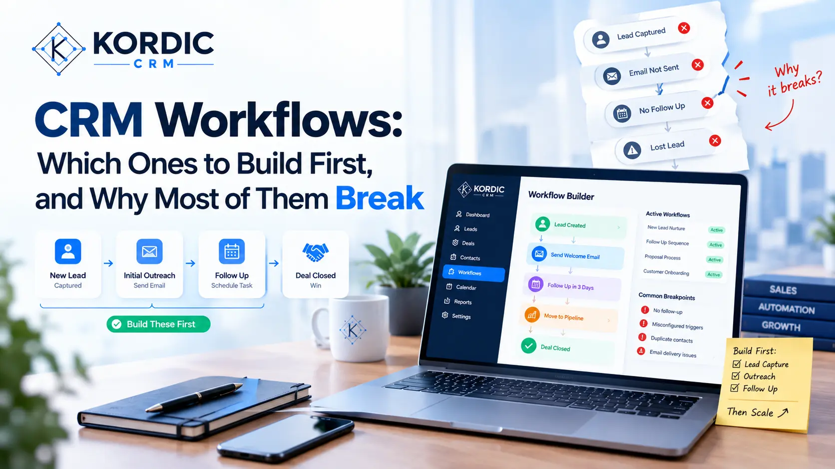 CRM Workflows: Which Ones to Build First, and Why Most of Them Break